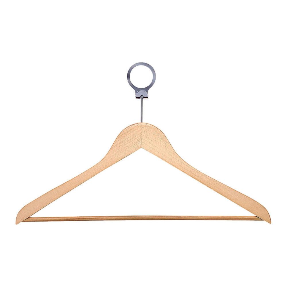 Solid Natural Wood Hangers - Front View