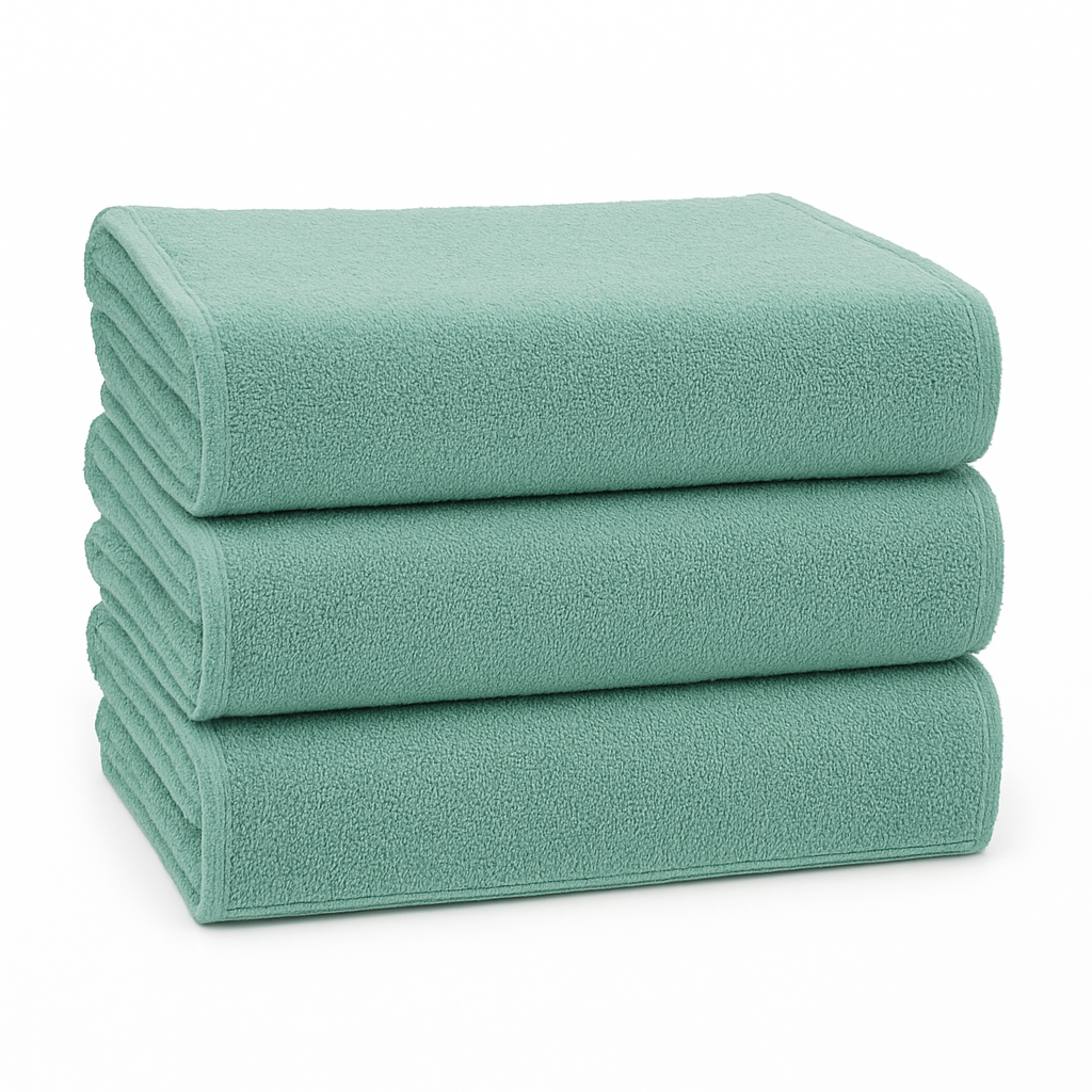 Premium quality jade pool towels for hotels, Airbnb, and resorts, available for wholesale
