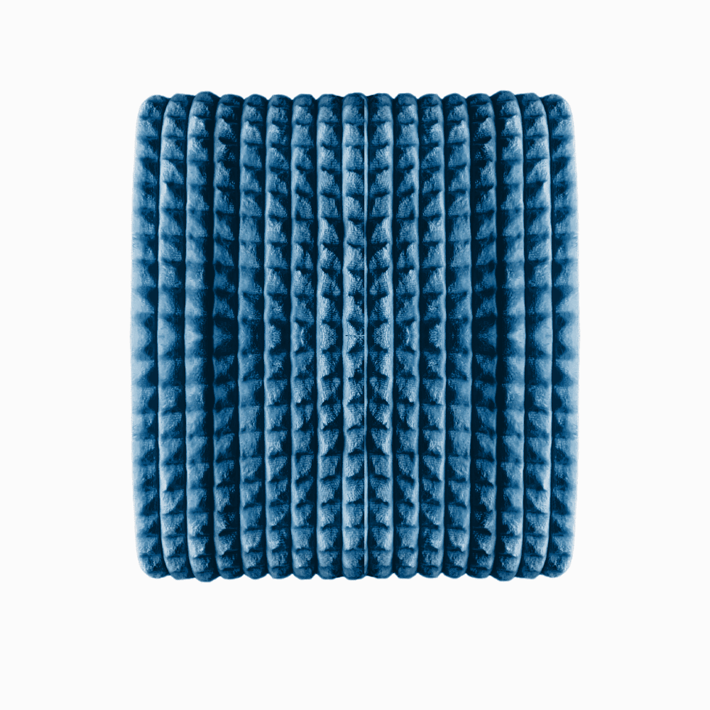 Velour Fleece Blanket & Throw - Navy Blue