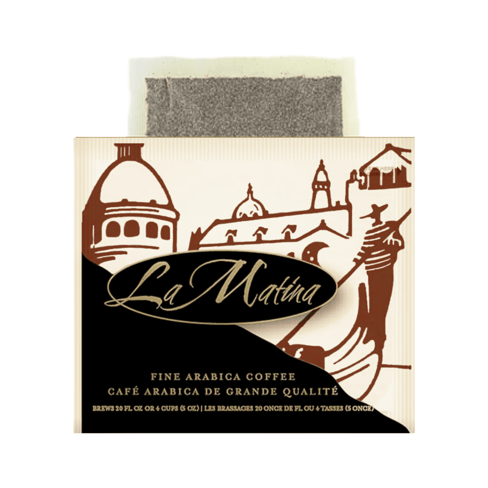 La Matina Luce Coffee Light Roasted Individually Wrapped Single - With coffee