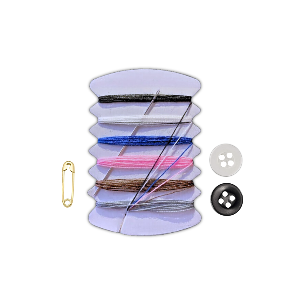 6 Color Travel Sewing Kit, Thread Repair Emergency Kit with Buttons
