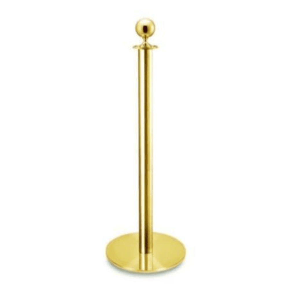Stanchions with  boasting golden posts