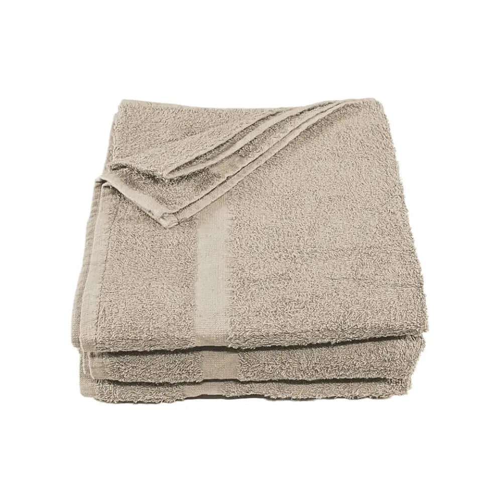 High-Quality Colored Spa & Hotel Bath Towels - Beige coloured soft, comfortable, affordable hotel, RB&B bulk supply wholesale home decorative towels