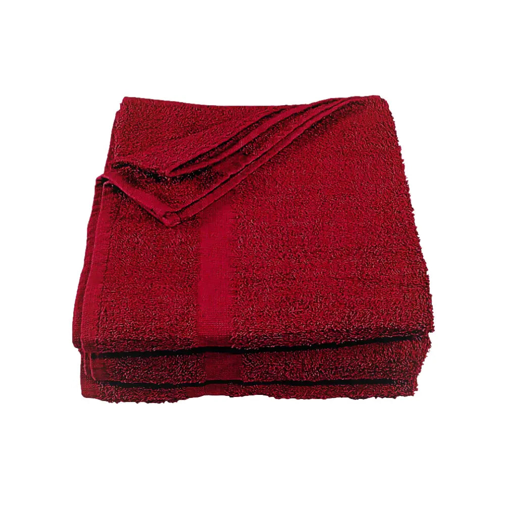 High-Quality Colored Spa & Hotel Bath Towels- Burgundy coloured soft, comfortable, affordable hotel, RB&B bulk supply wholesale home decorative towels