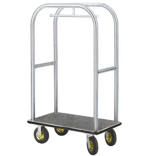 heavy duty bellman cart for hotels and resorts, ideal for luggage transport