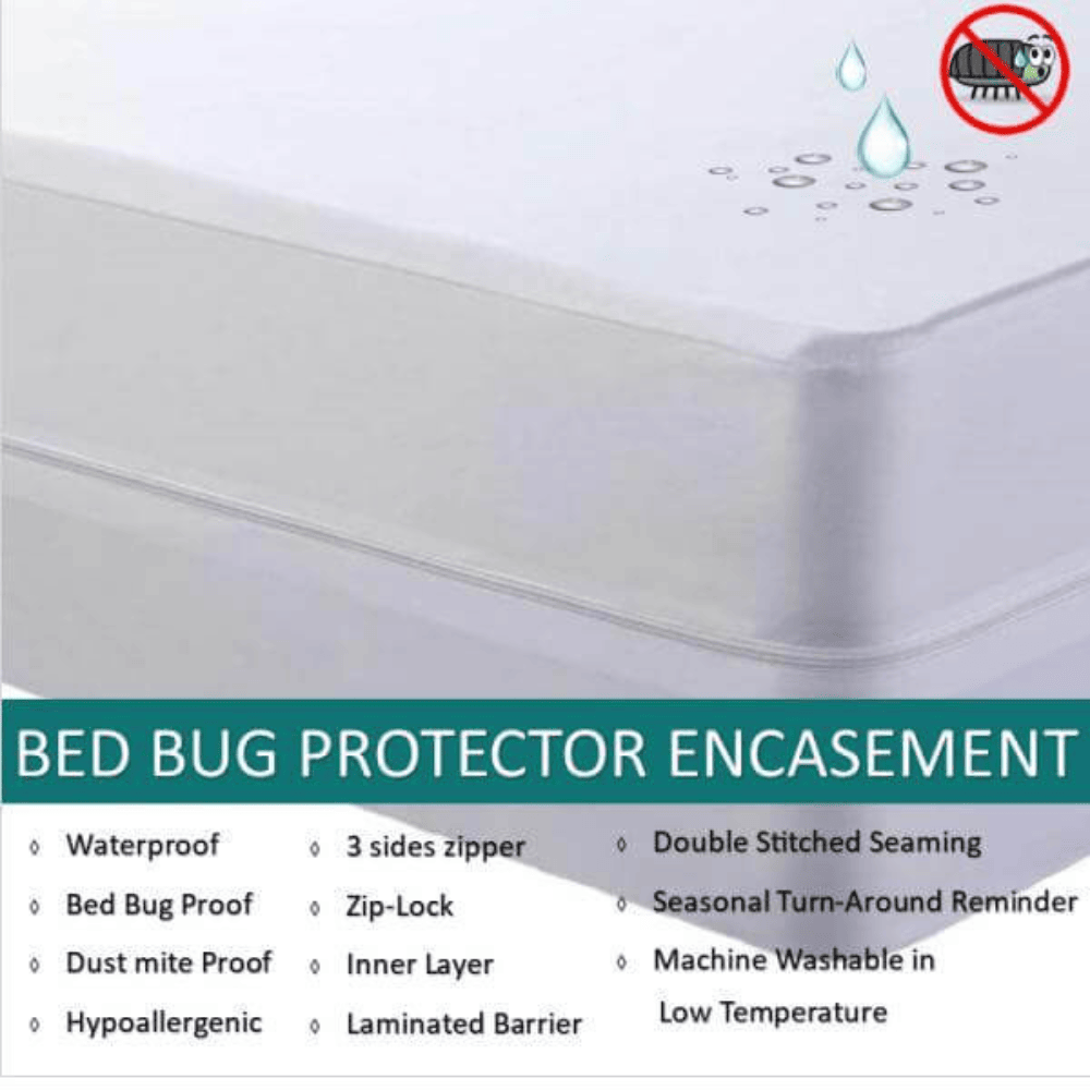 Waterproof Bed Bug Protector - Mattress Encasement-Mattress Protectors-info