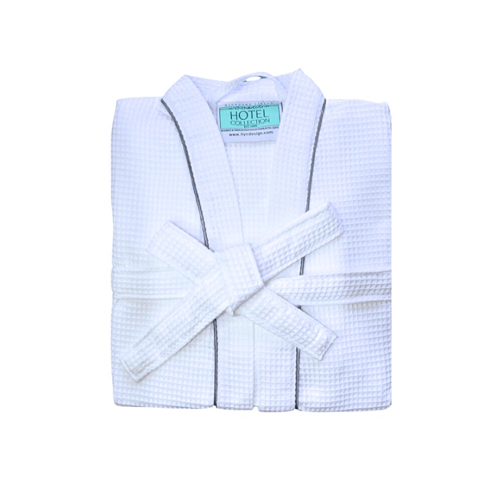 Waffle Kimono Bathrobe grey