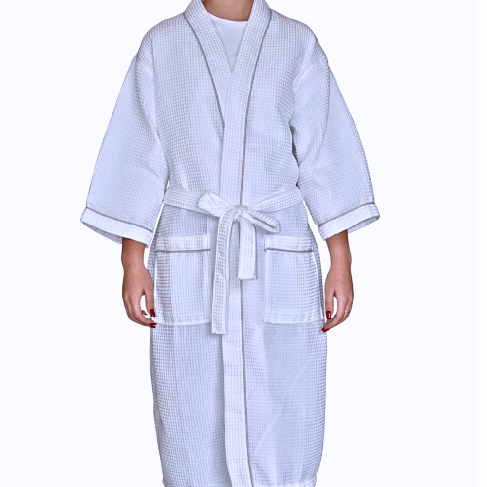 Waffle Kimono Bathrobe