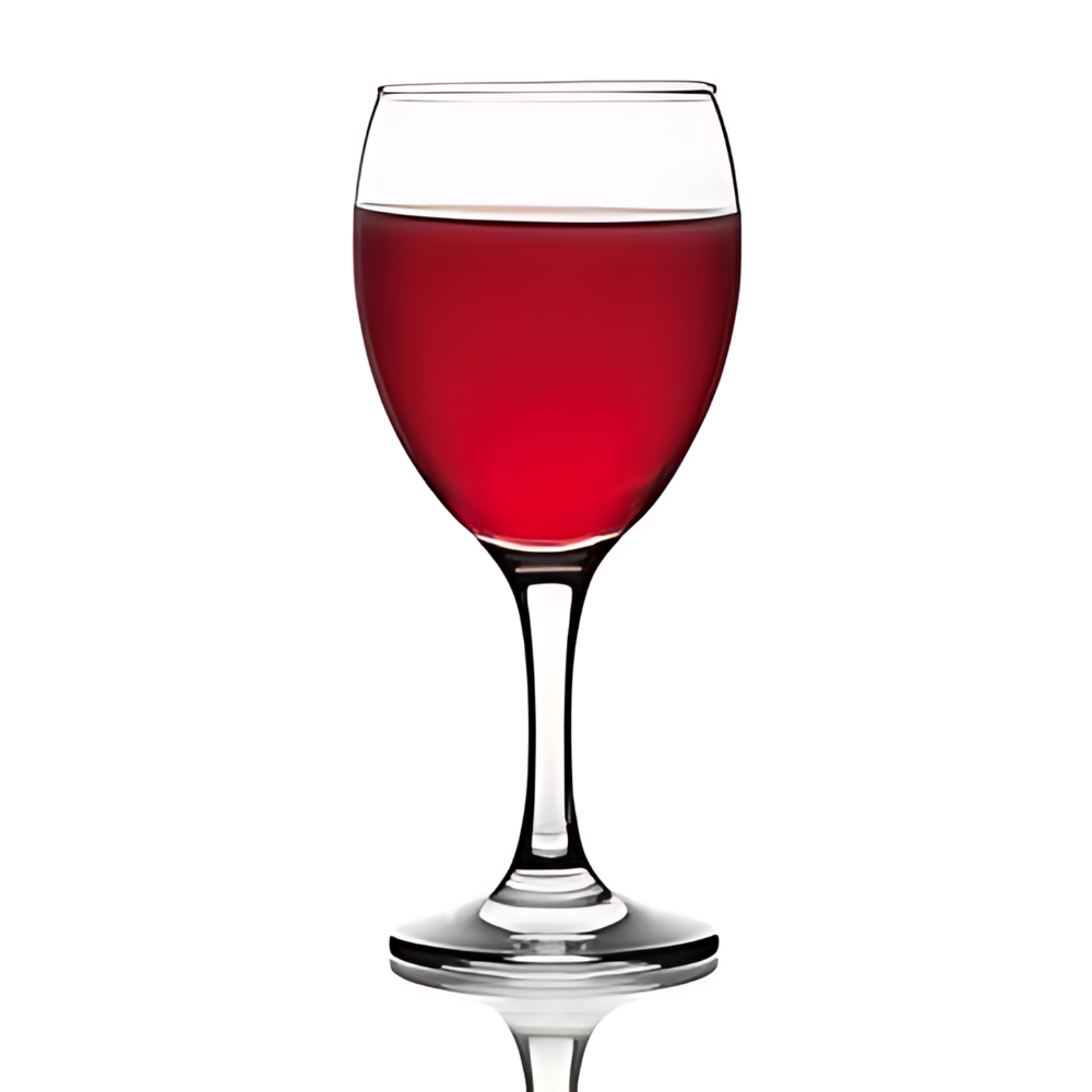 Wine glass for hotels, Airbnb, and motels, ideal for room service and bulk glassware