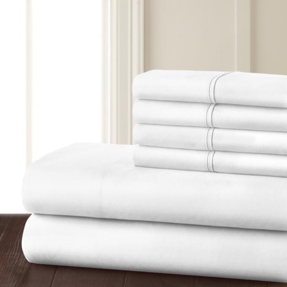 Premium quality sateen fitted bed sheets for hotels, Airbnb, and resorts, designed for comfort and available for wholesale