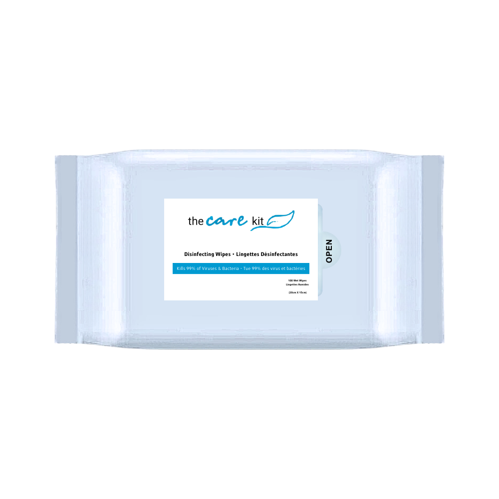 Multipurpose alcohol-free cleaning wipes for guest use, safe for hands and surfaces, ideal for hotels and personal care kits
