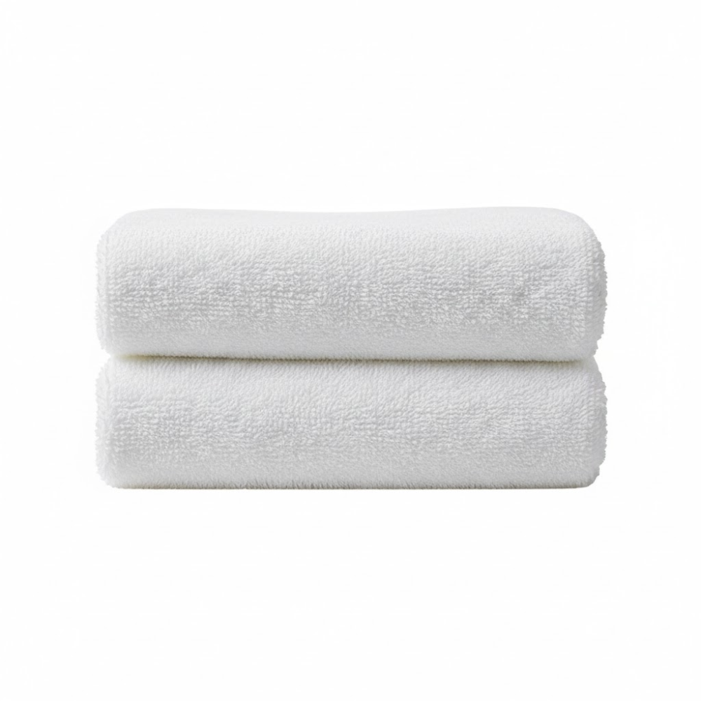 Full terry bath towels designed for bulk hospitality use, offering reliable absorbency, durability, and consistent performance