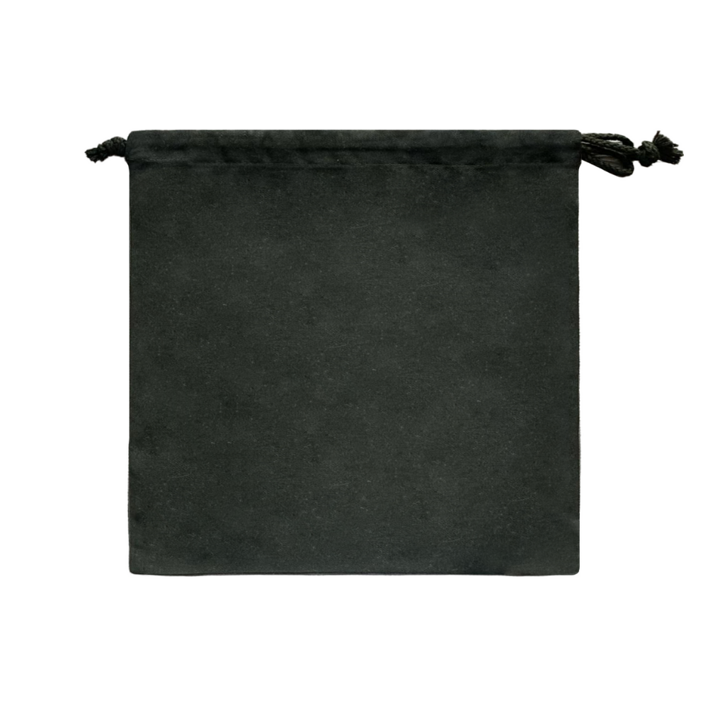 Soft velvet hair dryer bag with drawstring, ideal for hotel suites and upscale guest room amenities or home organization