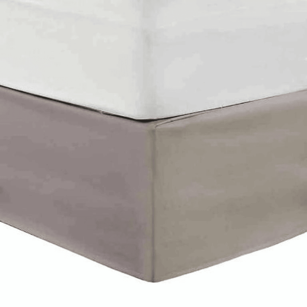 Polyester bed skirts for hotels, Airbnb, and resorts, perfect for bulk bedding supply