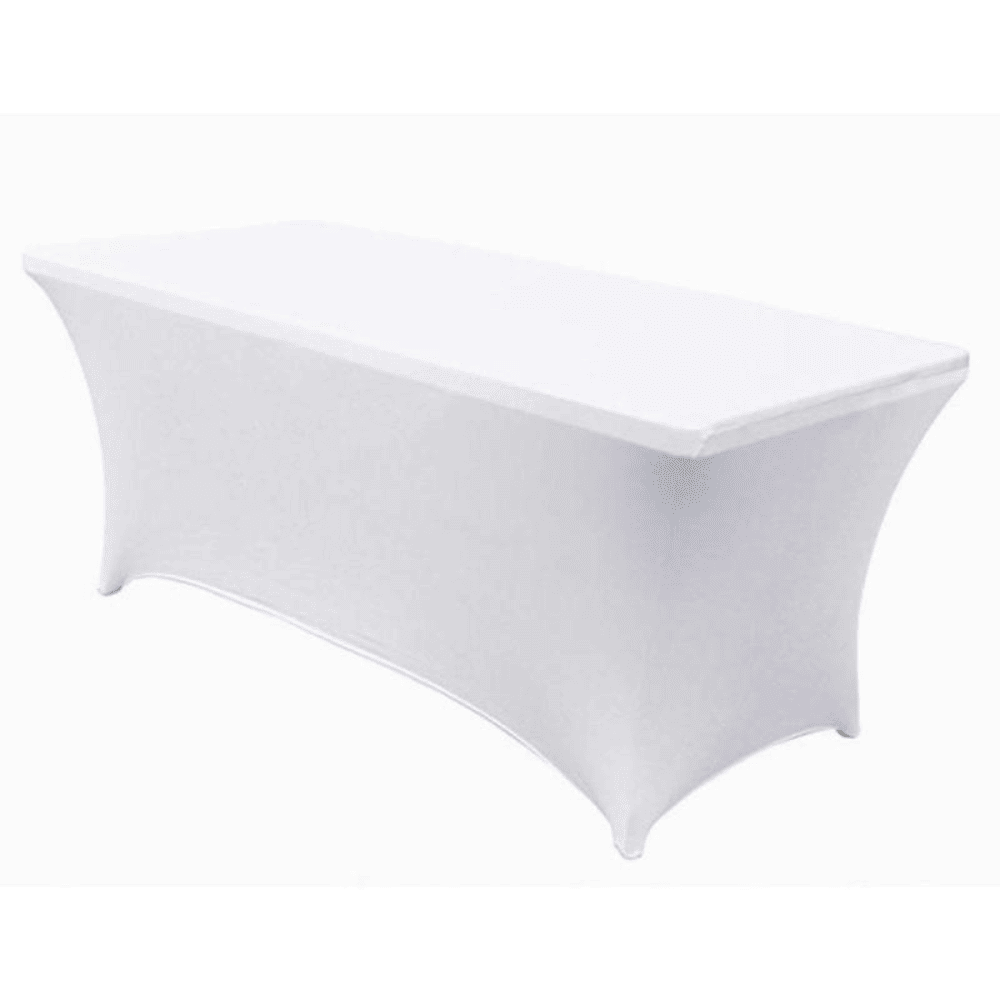 Spandex Banquet Linen Table Sheets - White