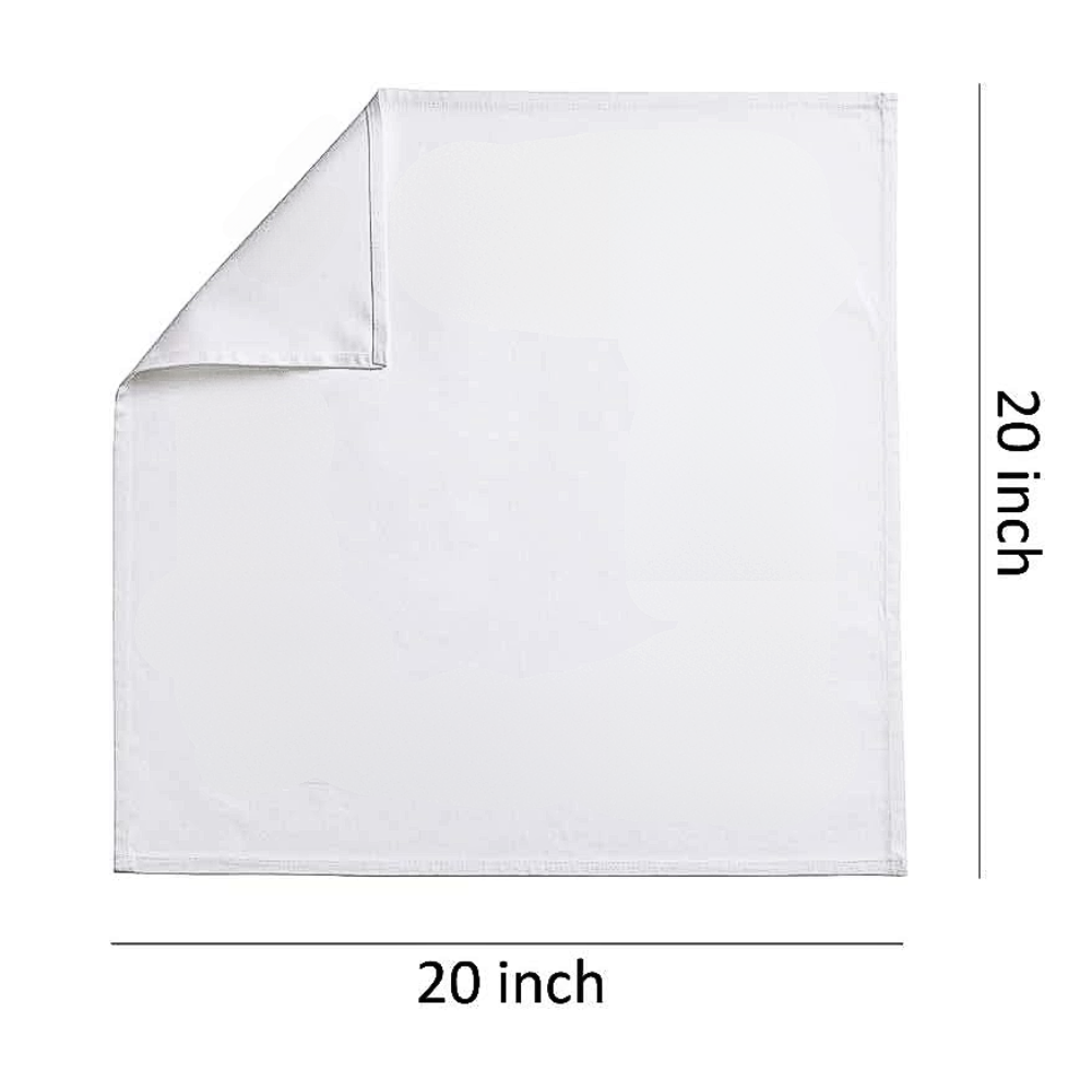 White napkins for hotels, weddings, and events, perfect for catering and hotels. wholesale supply available