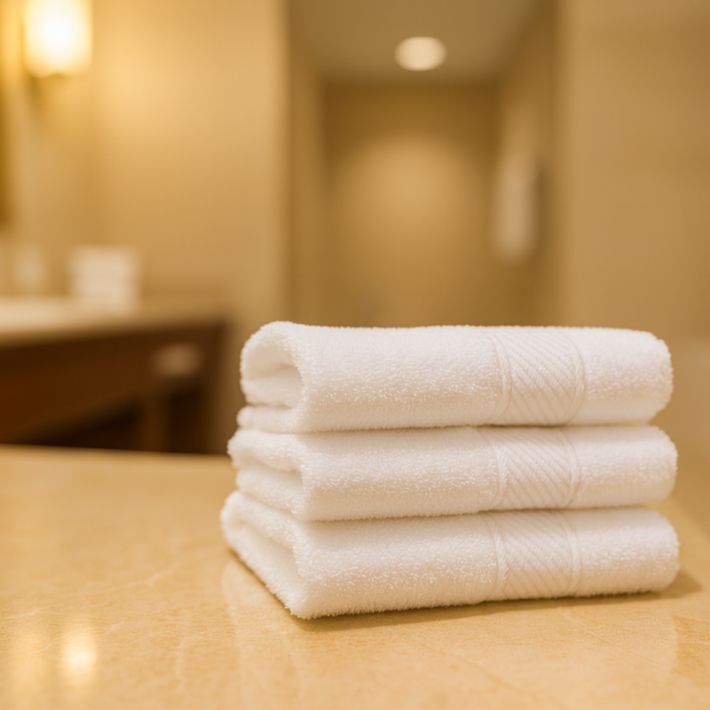 Premium 13x13 rapid-dry Turkish cotton washcloth, soft yet durable, ideal for high-turnover hospitality and guest comfort.
