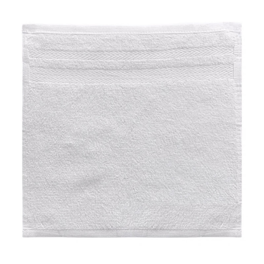 Affordable white cotton washcloths for hotels, Airbnb, and inns, for wholesale orders