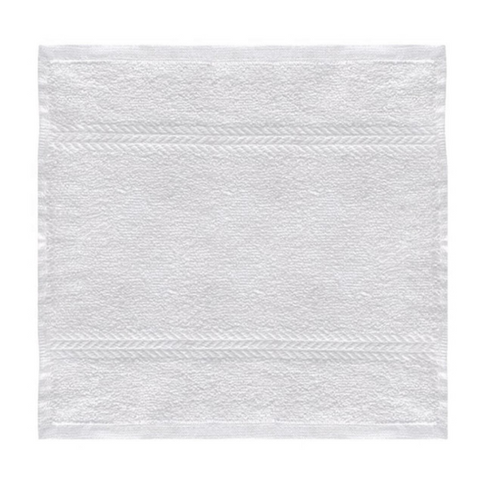 Affordable white cotton washcloths for hotels, Airbnb, and inns, for wholesale orders