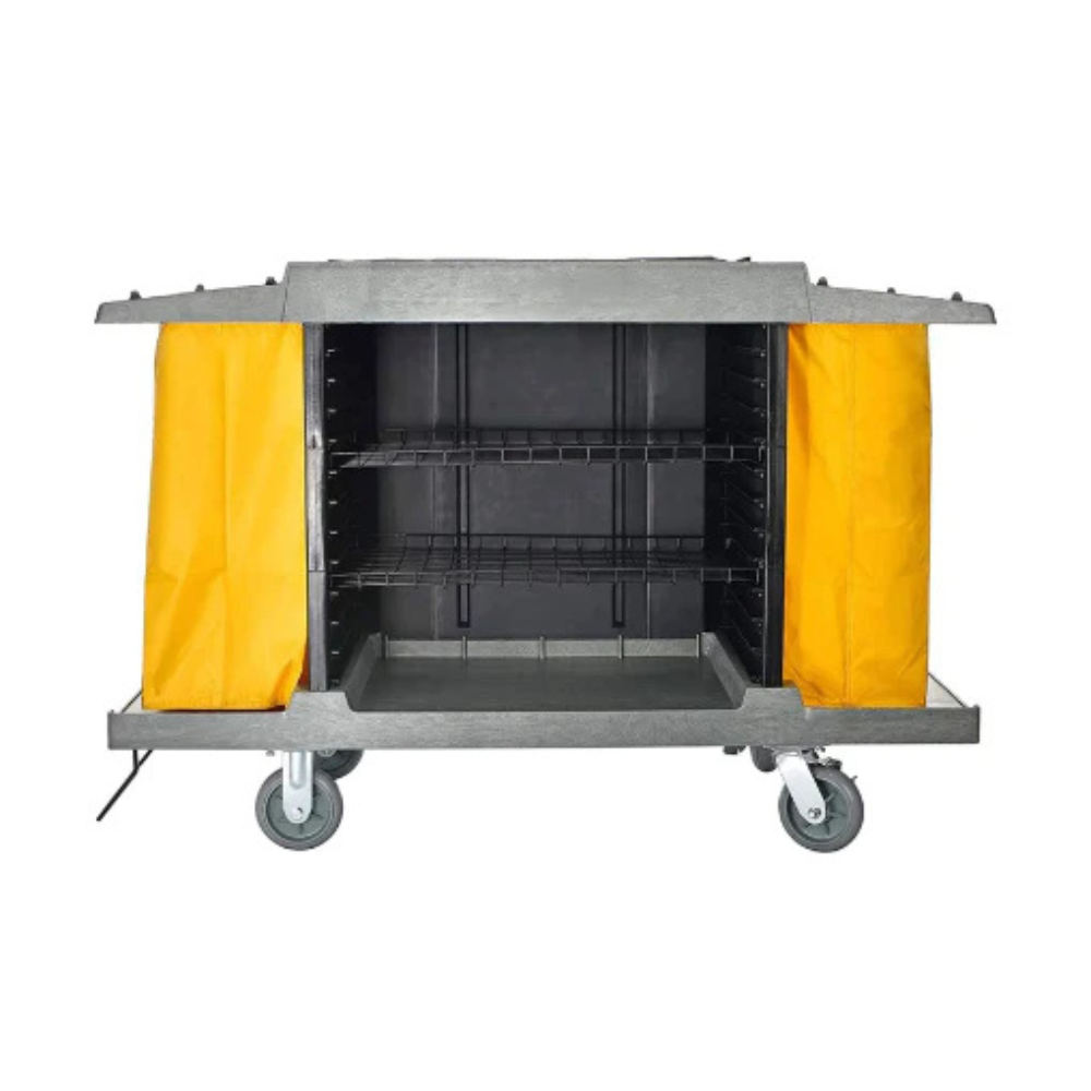 housekeeping cart for hotels and resorts, ideal for cleaning and room service