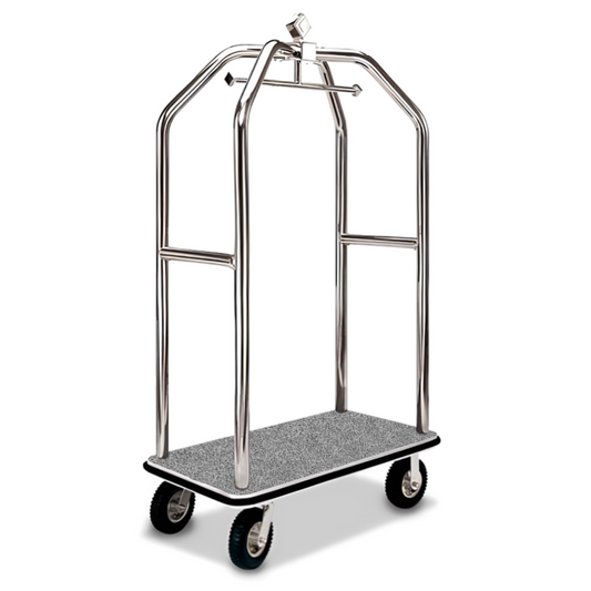 Bellman cart for hotels, inns, and resorts, ideal for luggage transport and wholesale hotel supply