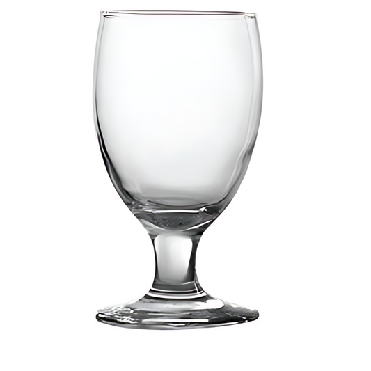 Water goblet for hotels, Airbnb, and motels, ideal for bulk glassware use in dining and guest service