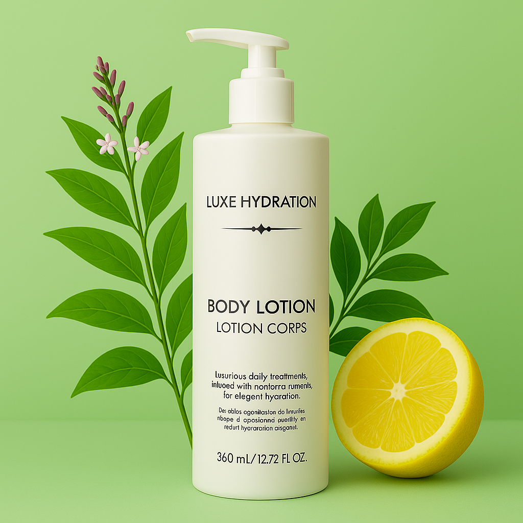 360ml Lemon Verbena body lotion for hotels and resorts, with light hydration and refreshing italian lemon and verbena scent.