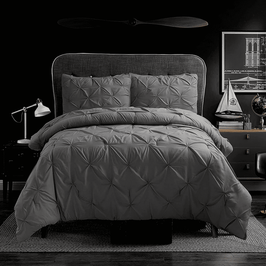 3 piece comforter bedding set for hotels, Airbnb, and inns, ideal for bulk linen supply and wholesale bedding orders