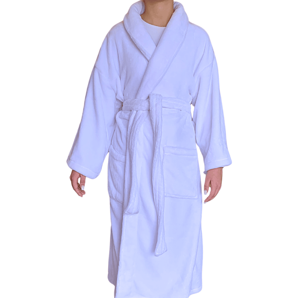 Shawl Bathrobe - Sliver Piping