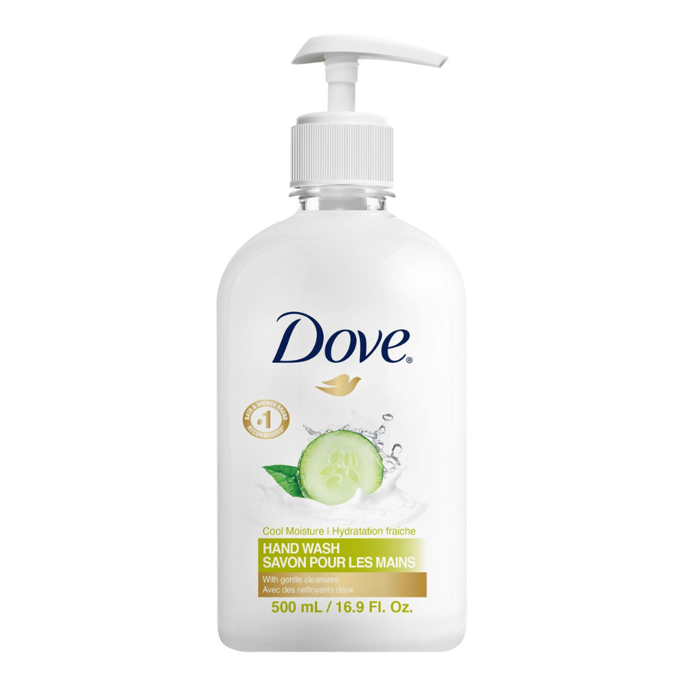 Dove Pro Cucumber hand wash, softening formula for guest bathroom amenities, ideal for hotel and Airbnb sinks