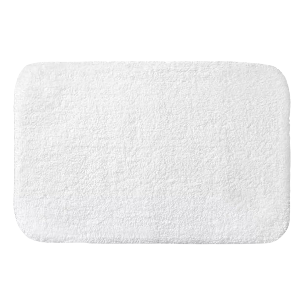 Bulk hotel bath mats with absorbent Cotton texture and non-skid base, available for resorts and short-term rentals