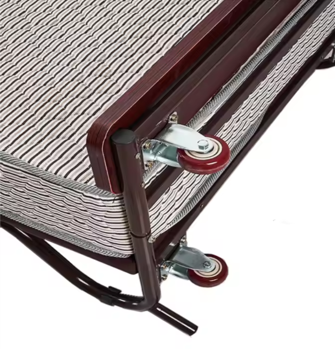 Heavy Duty Upright Mobile Rollaway Bed with 9" Innerspring Mattress