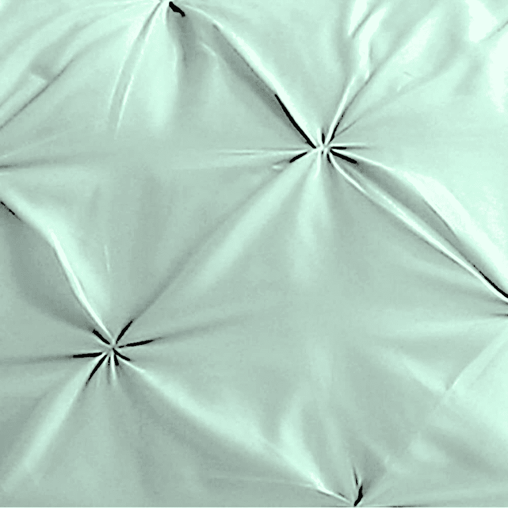 Pintuck Comforter Set 3 Pieces - Misty Blue - Close up