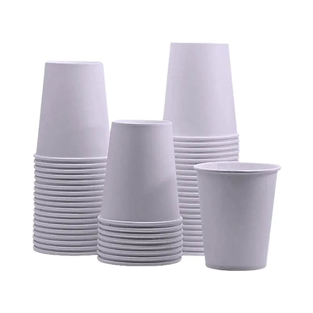 Premium Individually Wrapped 9oz Paper Cups - Stacked