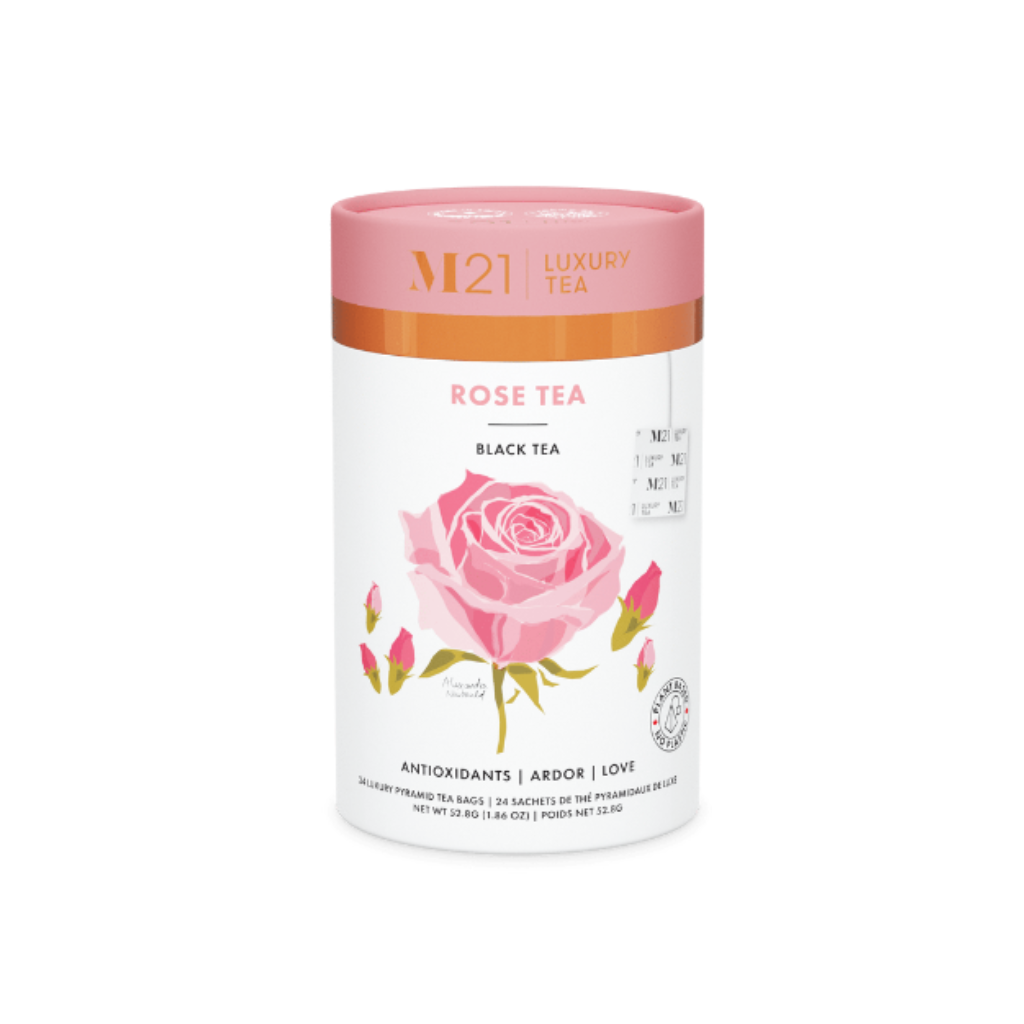Premium bulk rose herbal tea, ideal for spas, hotels, or wellness lounges. Fragrant floral blend in compostable pyramid bags.