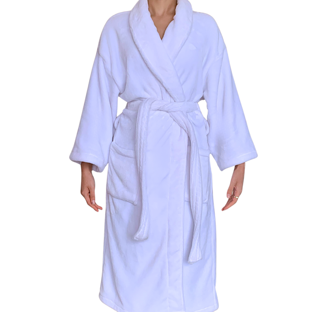 Plush Shawl Bathrobe