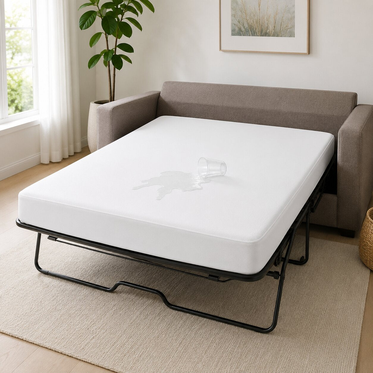 Waterproof Sofa Bed Mattress Top Encasement (Multiple Sizes) – Zippered Protection
