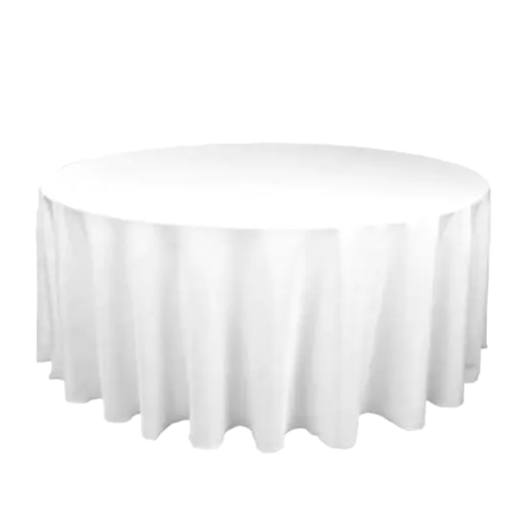 Versatile Rectangular Tablecloths - White Spun Ployester