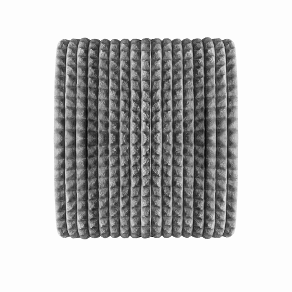 Velour Fleece Blanket & Throw - Grey
