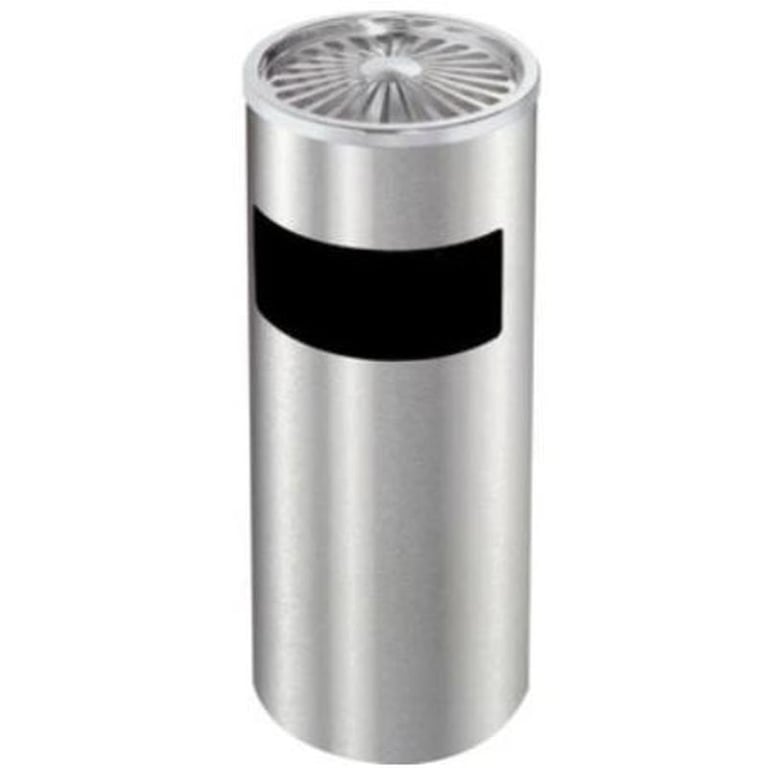 Heavy duty stainless Steel Garbage bin with ashtray for hotels and resorts