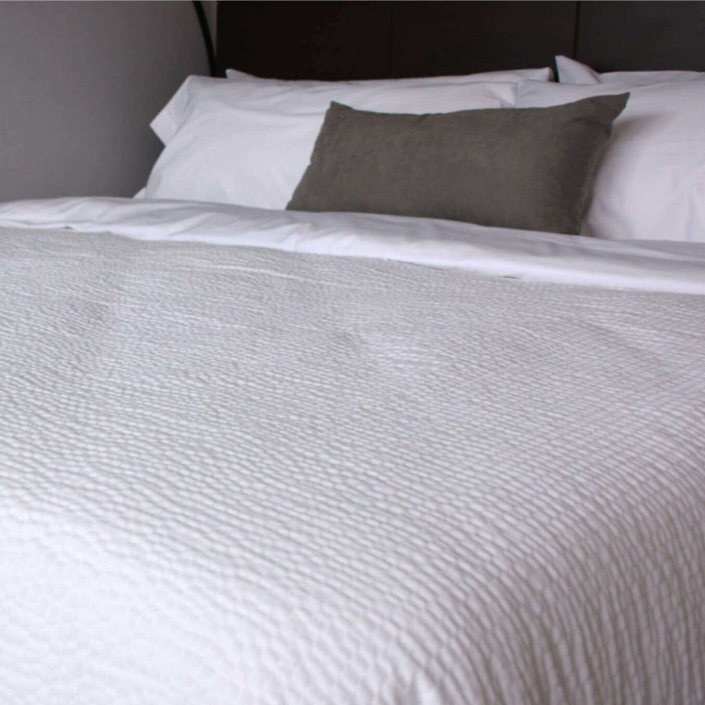 Bubble Pattern top sheet designed for comfort, available in bulk for hotels and resorts