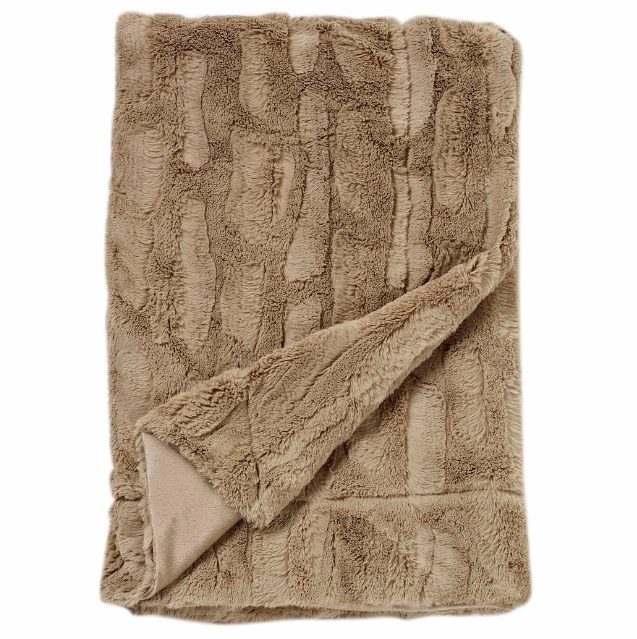 Reversible Lightweight Faux Fur Throw Blanket 50 X 60 For king size bed