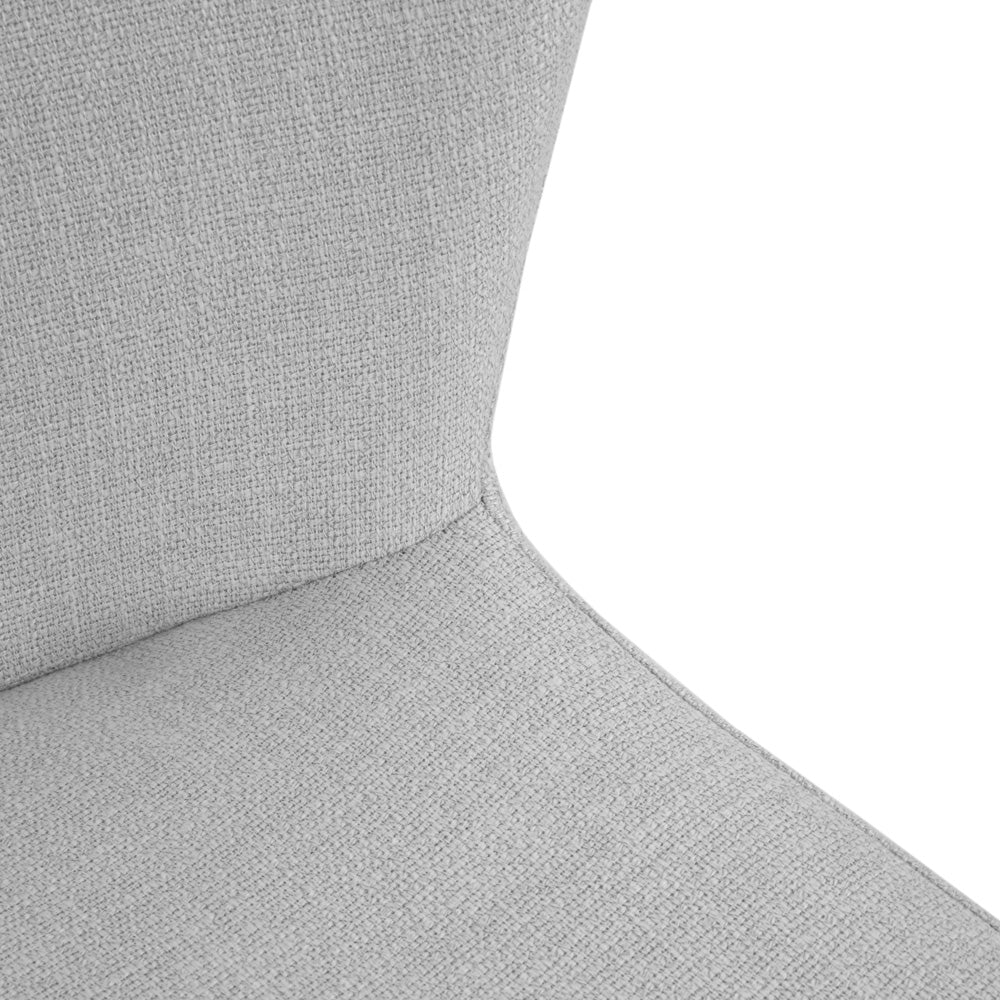 Dining Chair with Light Grey Linen
