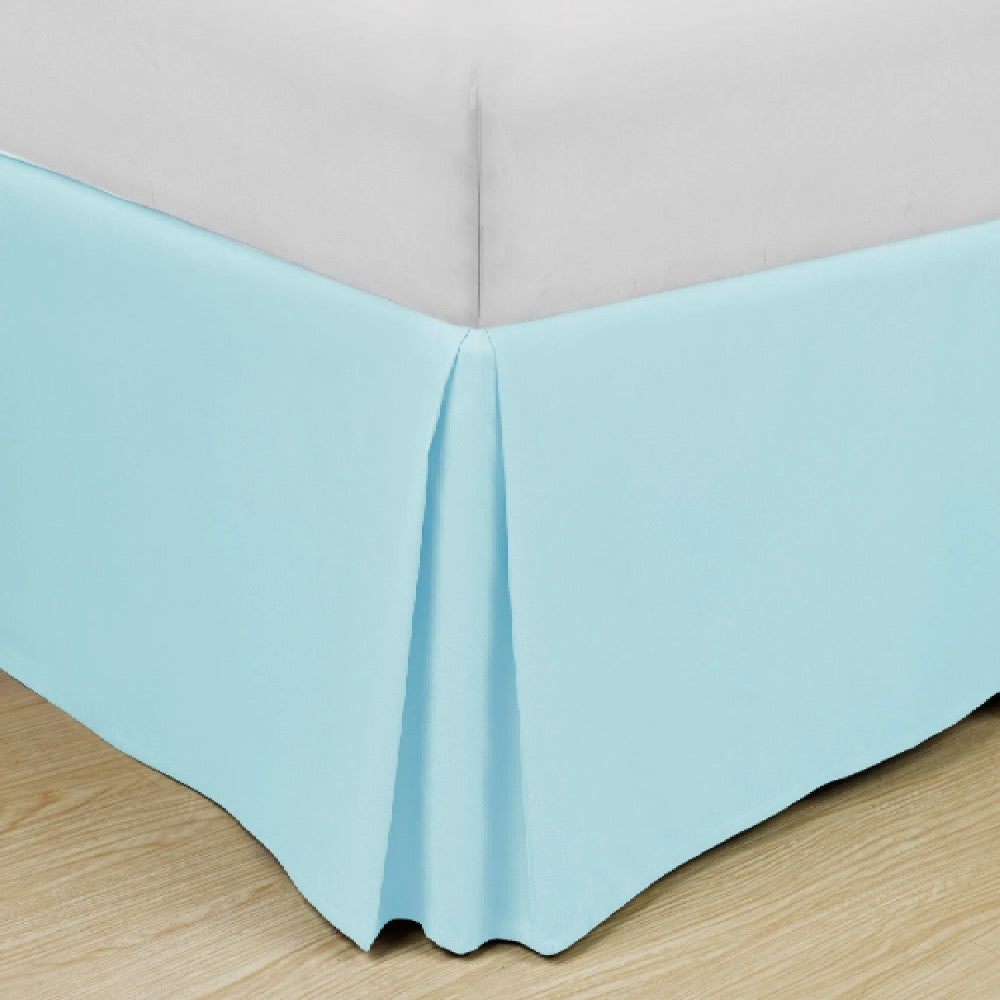 Soft Classic Microfiber Solid Bed Skirt Aqua