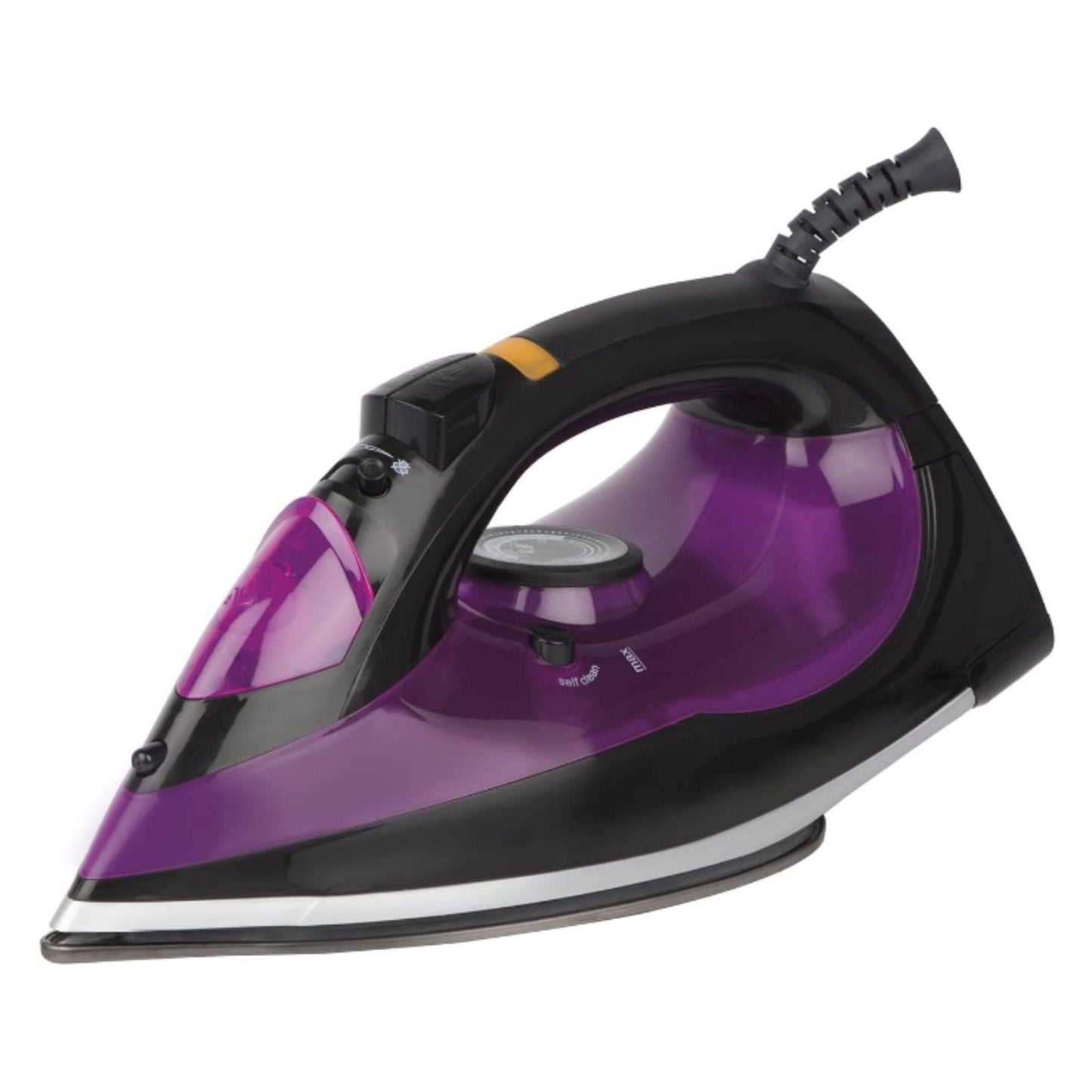 Conair Extreme Steam 1625 Watt Ultra Steam Iron in sleek purple design, ideal for hotel housekeeping and guestroom garment care services.