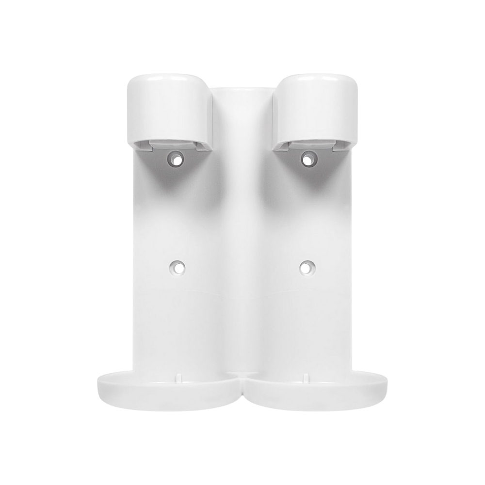 Holder/Fixture with Tamper Resistant Locking System - White - Front View