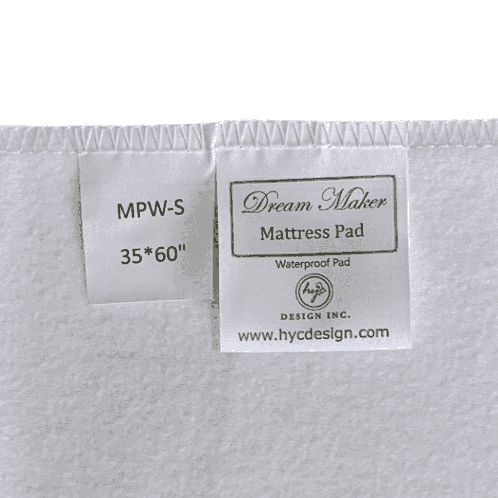 Cotton Waterproof Sheet Bed Protector - Label