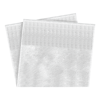 jacquard towels Bulk white cotton towels with border design for resorts