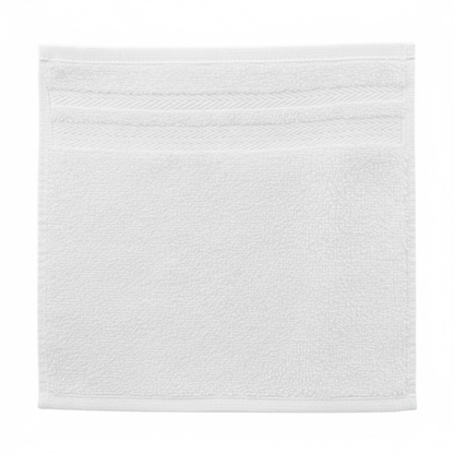 Cotton washcloths designed for upscale hospitality use, offering dependable softness, durability, and refined guest presentation