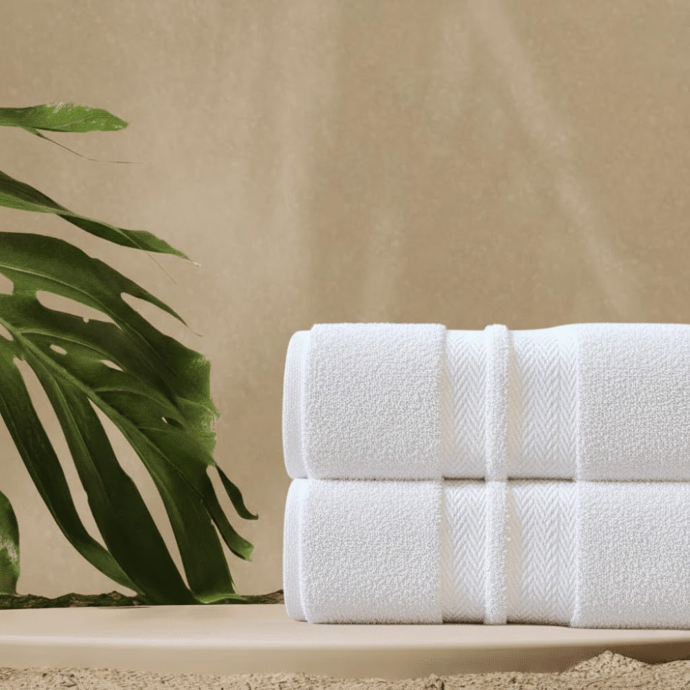 Commercial-grade bath sheets suitable for luxury hotels and spas, built for frequent laundering and long-term performance